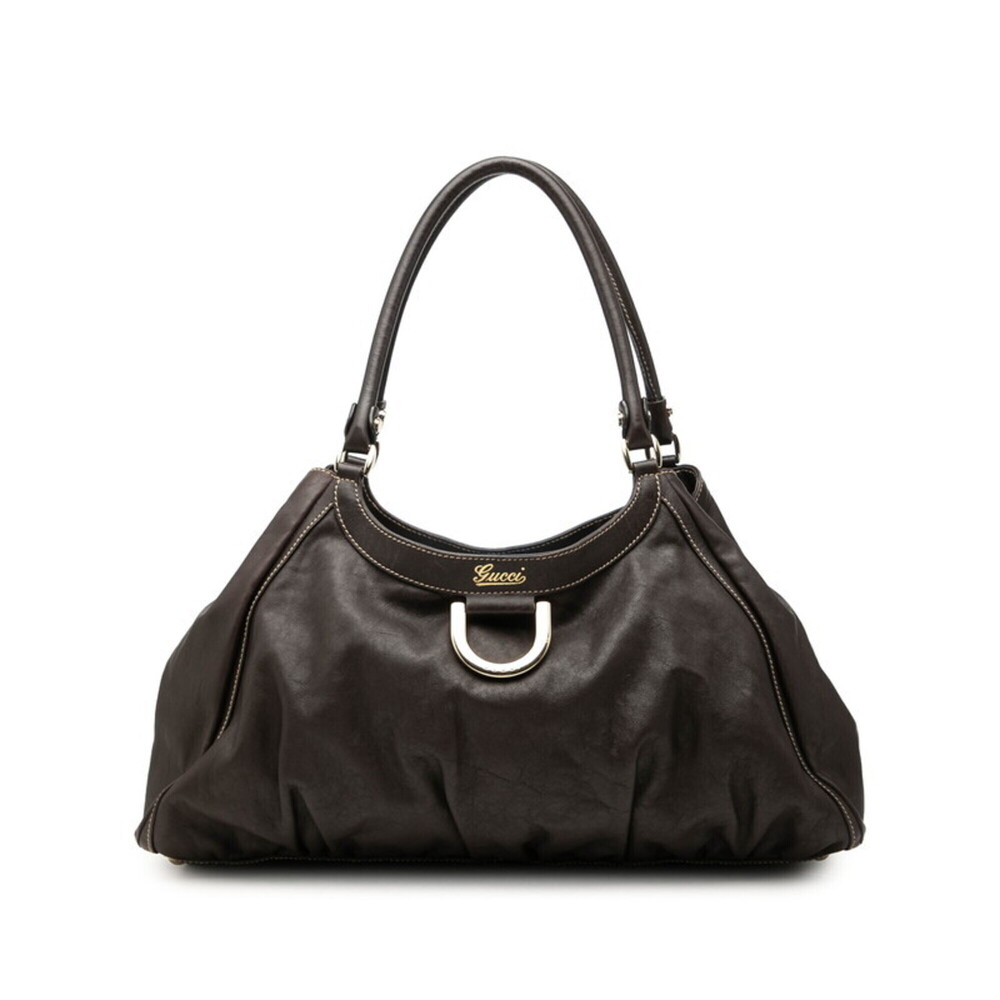 Gucci Abbey Tote Bag Shoulder 189835 Brown Leather Women's GUCCI